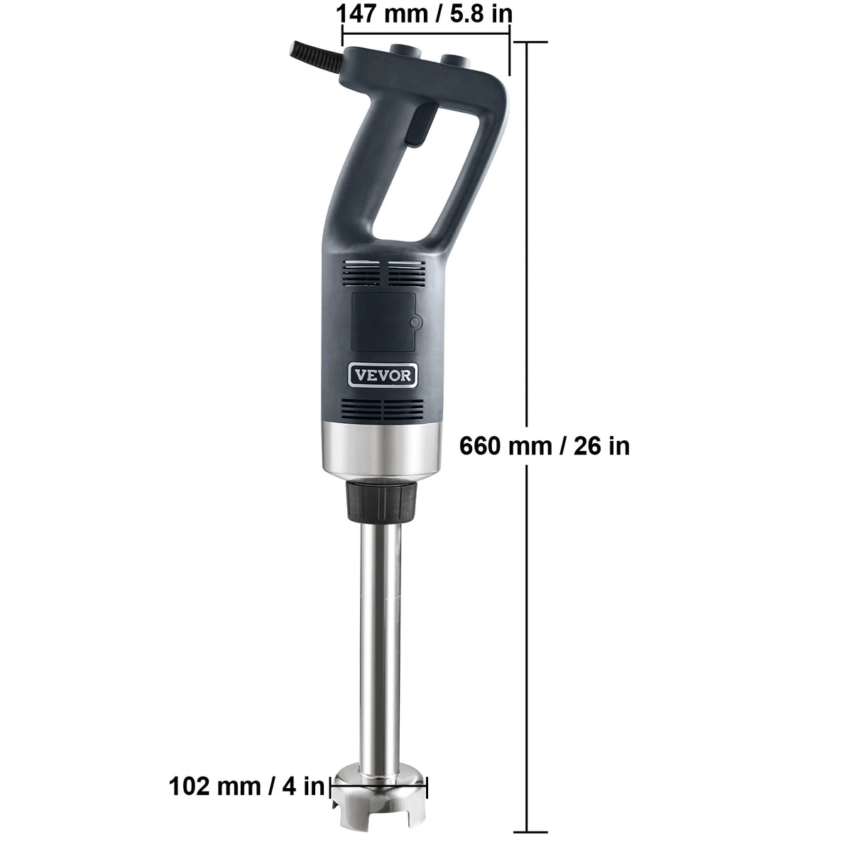 SucceBuy Commercial 500W Immersion Blender with Variable Speed