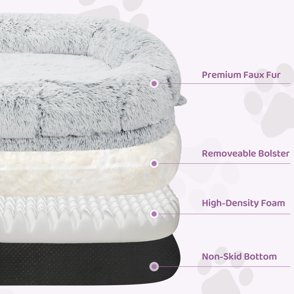 Orthopedic Human Dog Bed With Removable Washable Cover