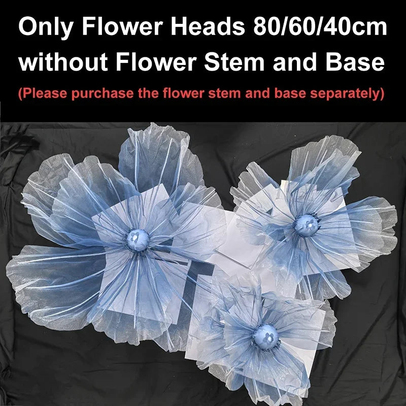 190cm Large Artificial Poppy Flowers Wedding Decor Props Road Lead Flowers Garden Wedding Decoration Window Display Home Decor