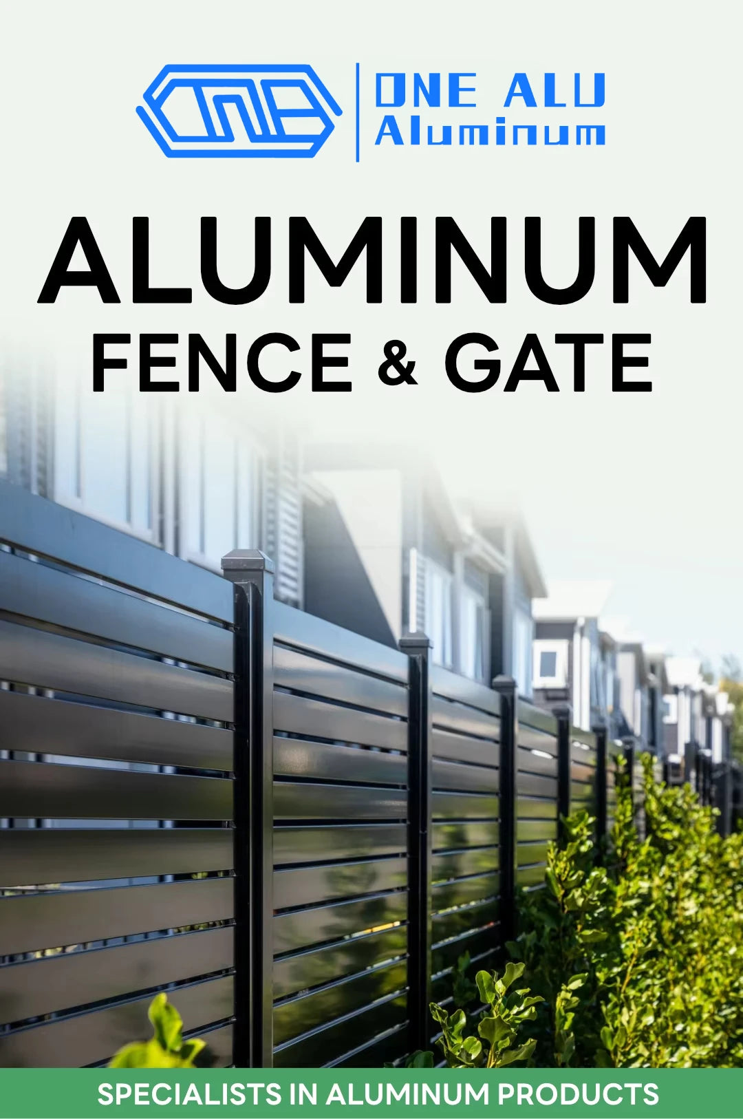 Modern Aluminum Privacy Louver Fence Panel For Outdoor Yard