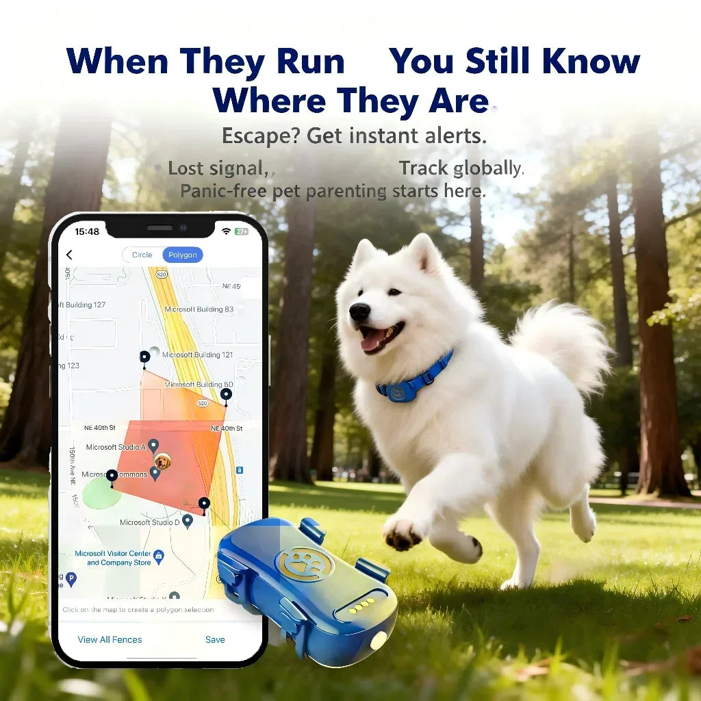 WANWAYTECH GPS Pet Tracker for Dogs Cats with IoT SIM