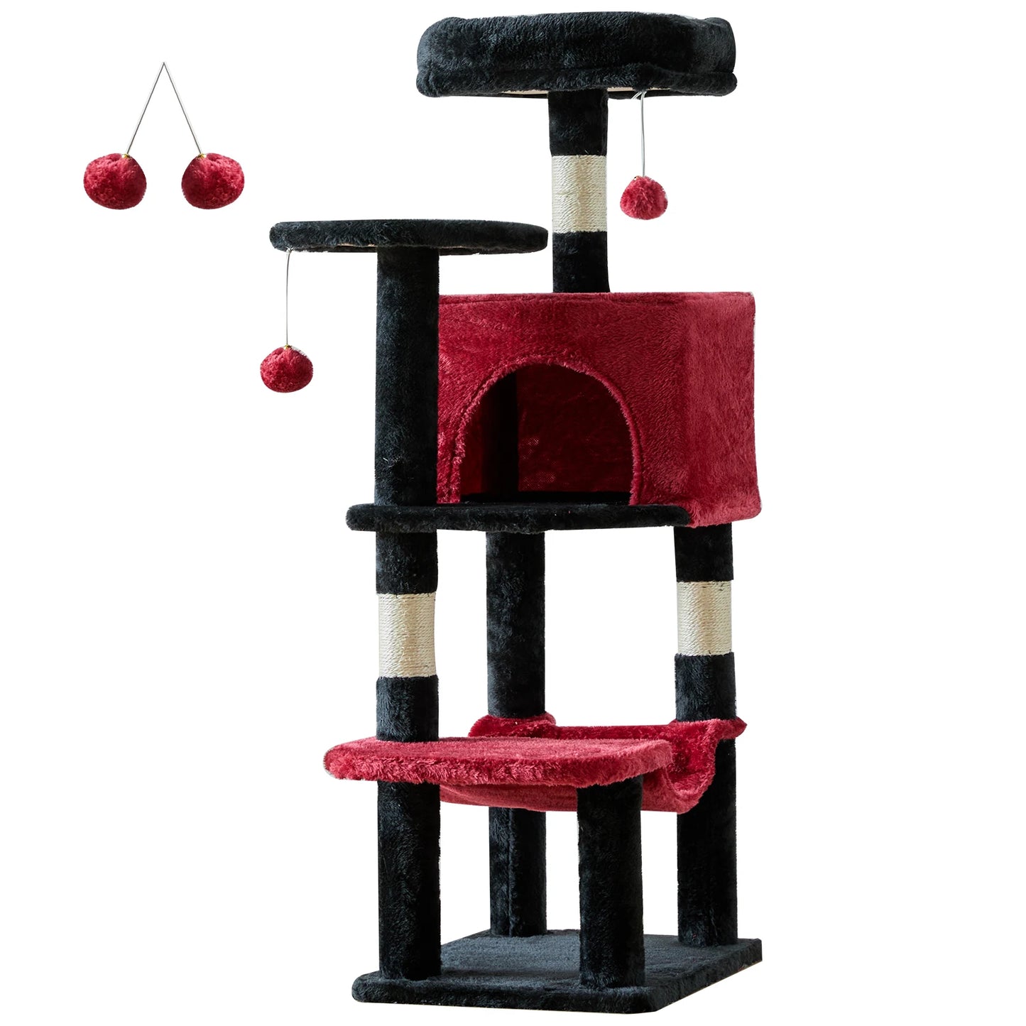 JHK Cat Tree For Multi Cat Indoor Climbing Tower Sisal