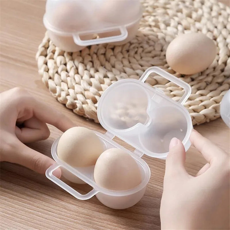 Shatter Resistant Egg Tray Boxs with Secure Lid, Perfect for Hiking, Emergency Prep and Refrigerator Storage at Home