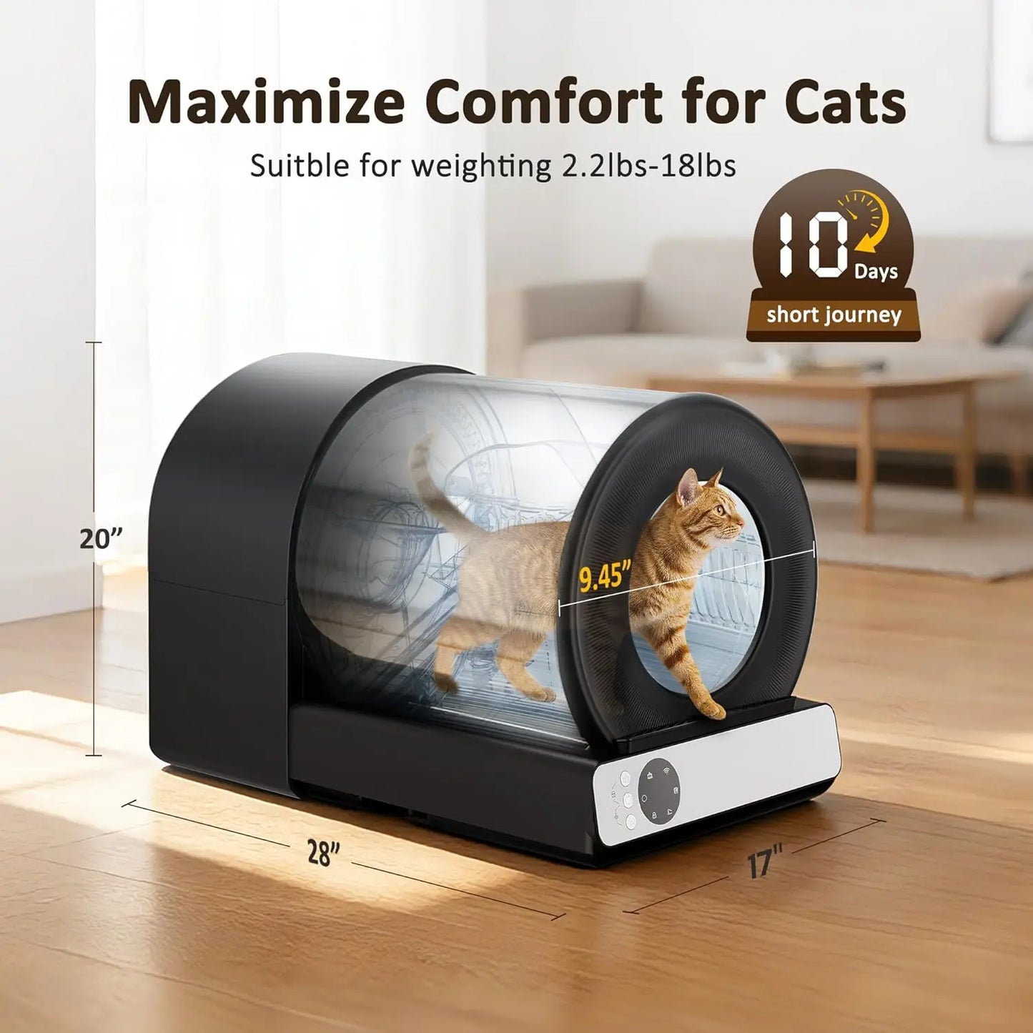 Self Cleaning Litter Box For Multiple Cats With App