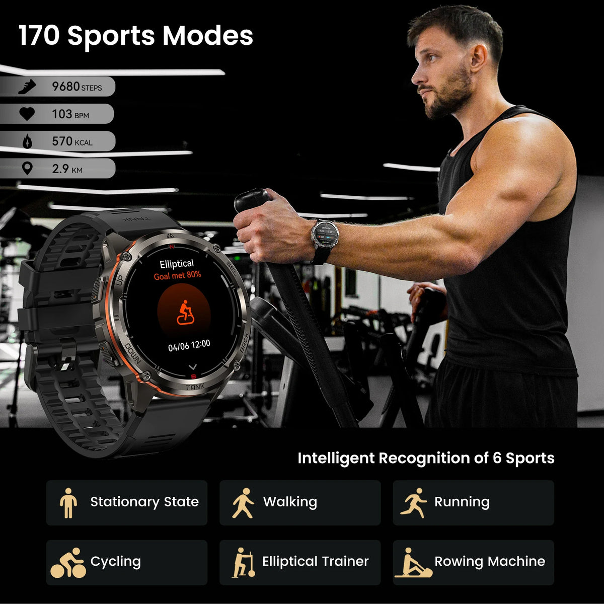 KOSPET Tank T3 Ultra 2 GPS Smart Watch Health Monitor