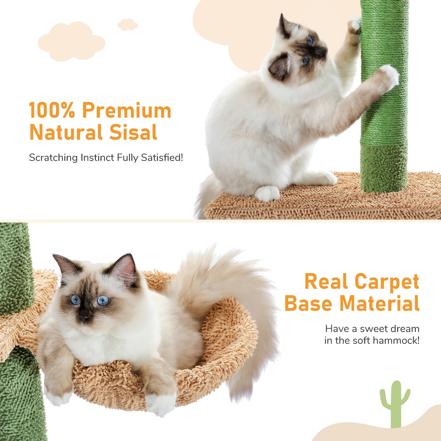 PAWZ Road 5-Tier Cat Tree Floor To Ceiling With Scratching