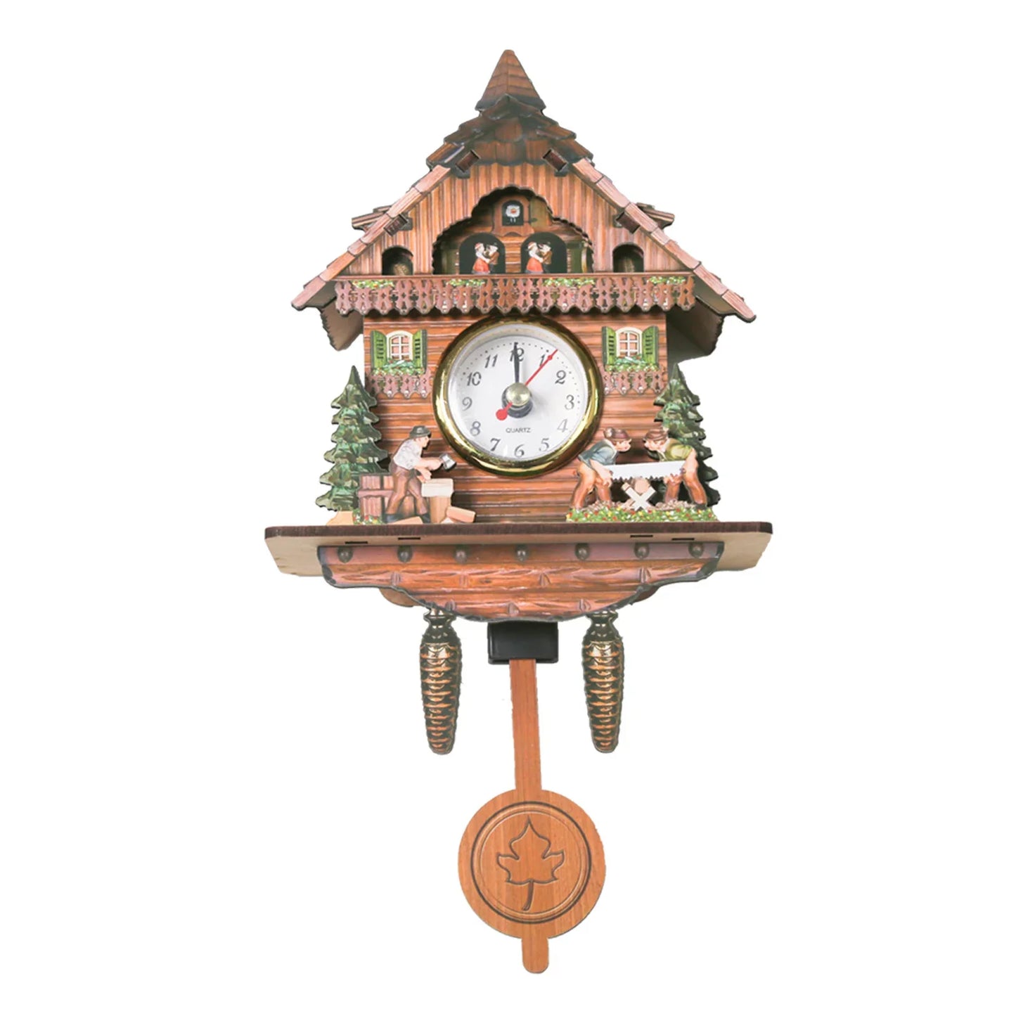 Wooden Hanging Wall Clock Bird Alarm Clock Cuckoo Clocks For Home Decoration Quartz Watch Decorative Home Decor