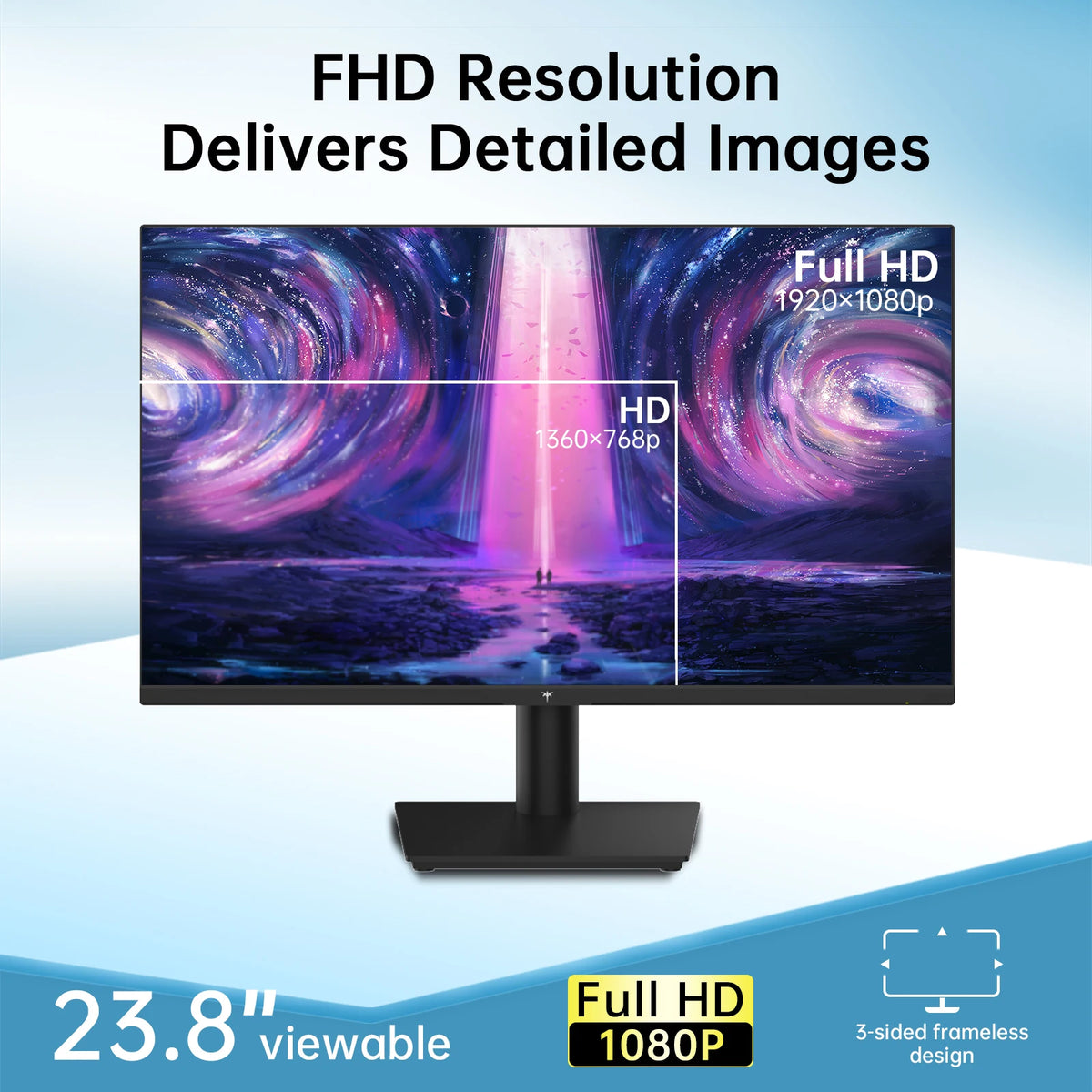 KTC 1080P 100Hz Gaming Monitor With FreeSync And Hdmi Interface
