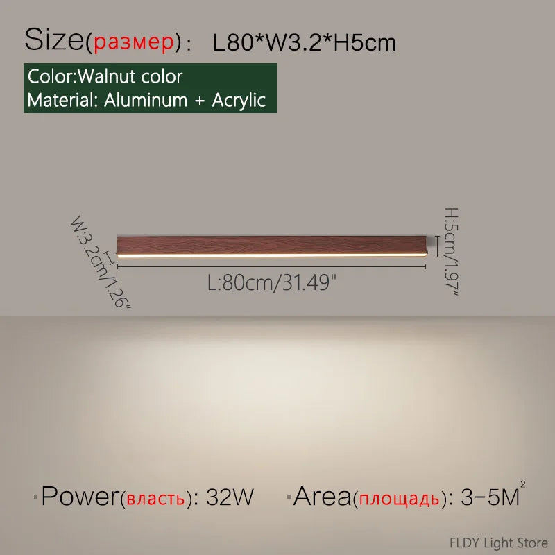 Minimalist living room lighting kitchen dining  bedroom dining room nordic modern aisle balcony strip light