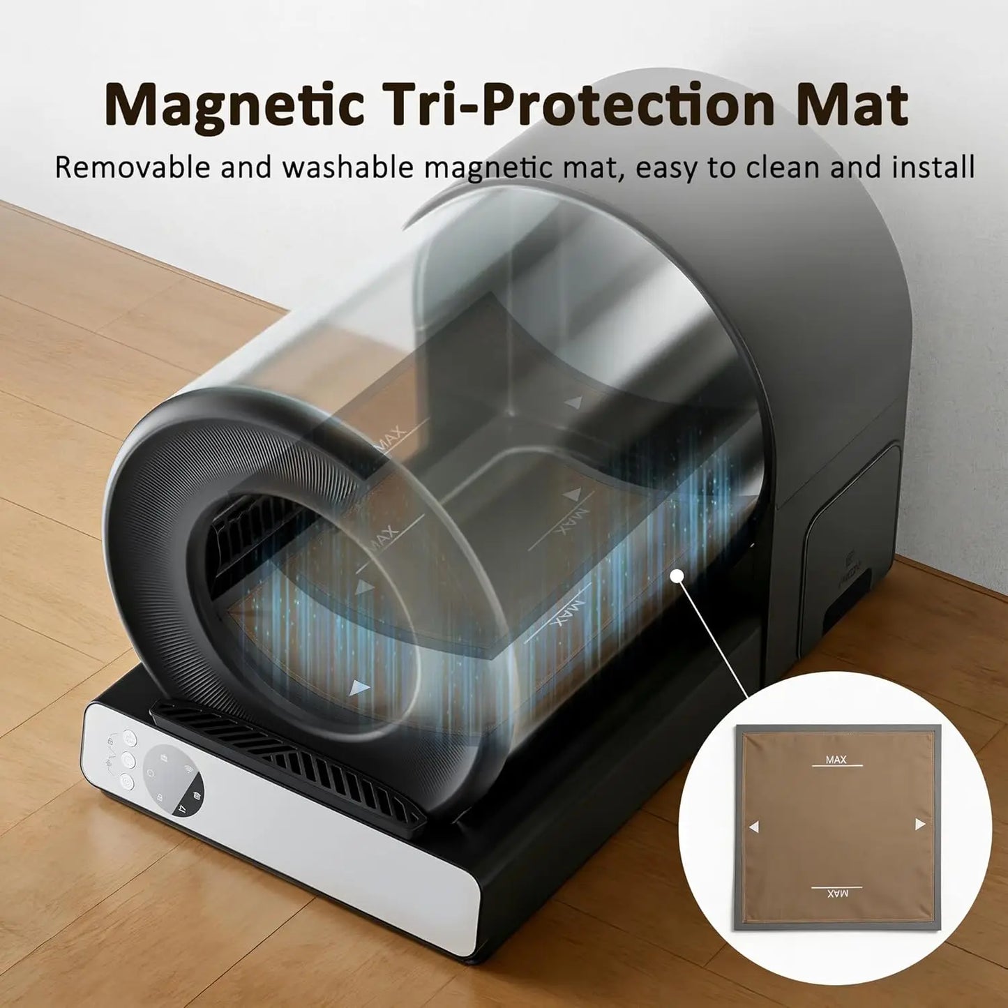 Self Cleaning Litter Box For Multiple Cats With App