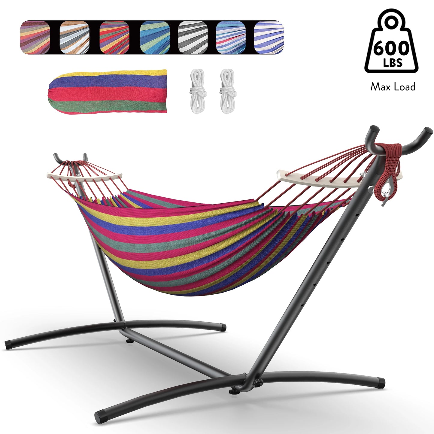 Gyroor Adjustable Stand Hammock With 600Lb Capacity And Outdoor Storage Bag