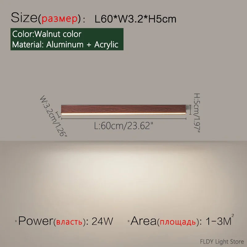 Minimalist living room lighting kitchen dining  bedroom dining room nordic modern aisle balcony strip light