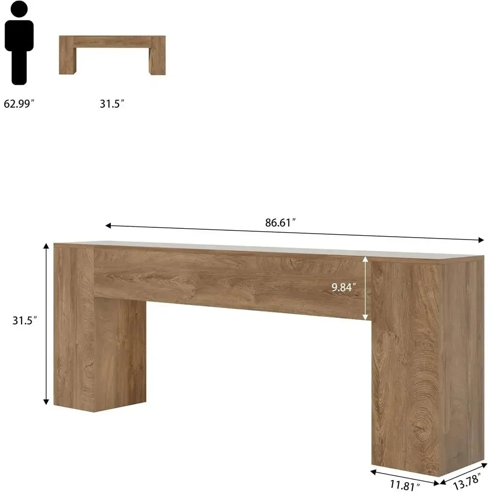 Long Entryway Table Sofa Console For Hallway And Living Room