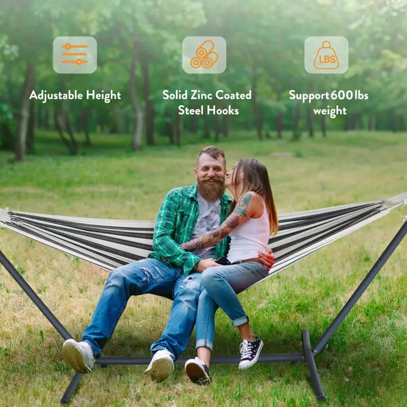 Gyroor Adjustable Stand Hammock With 600Lb Capacity And Outdoor Storage Bag