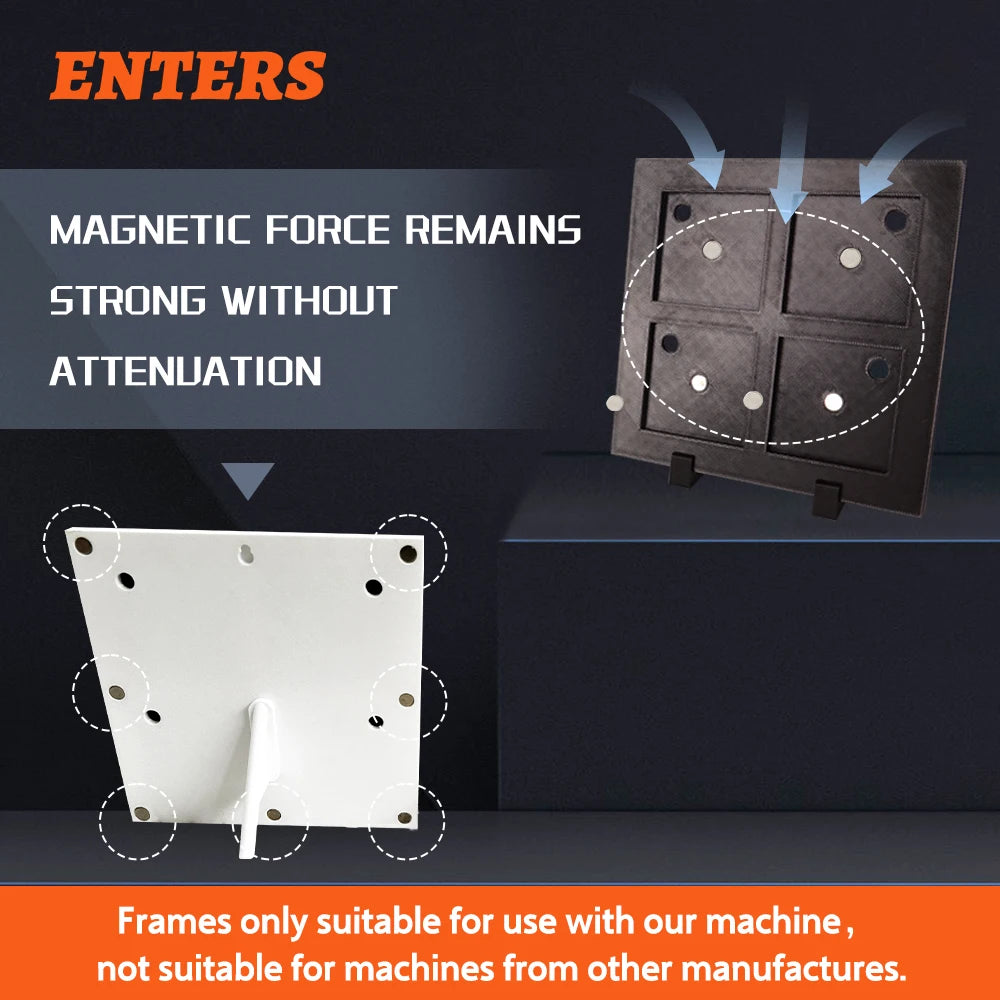 Premium Magnetic Refrigerator Photo Frames With Blank Insert