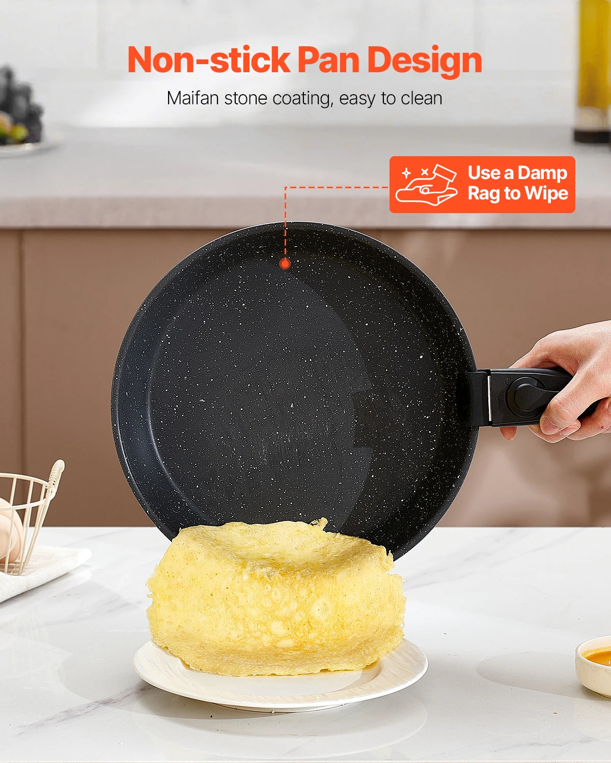 SucceBuy Nonstick Granite Cookware Set for Induction