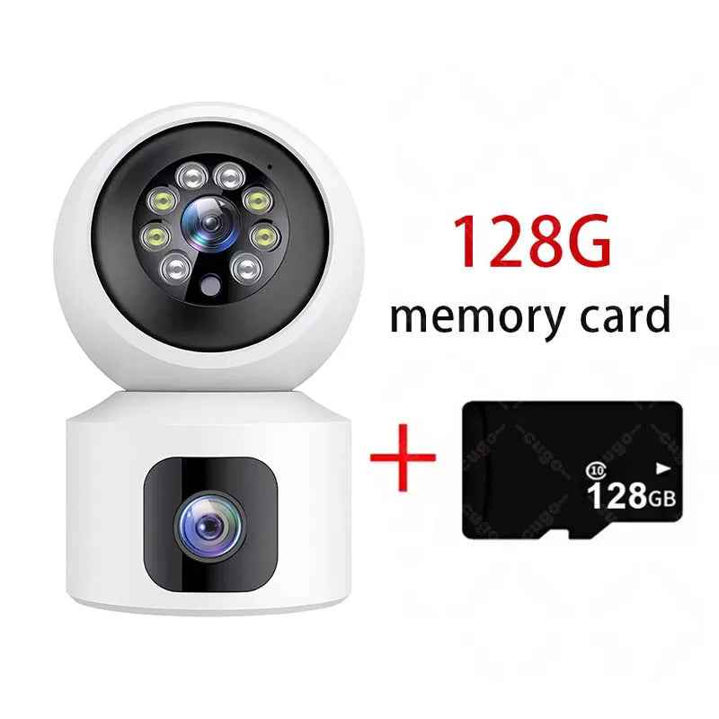 8MP 4K Wireless Camera PTZ Dual Lens WIFI Home Smart Protection IP Camera Night Vision Two Way Audio Surveillance Baby Monitor