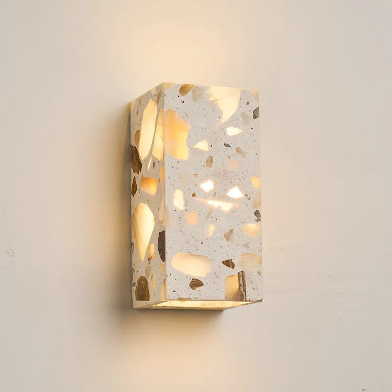 Surface Mount Yellow Cave Stone LED Wall Light 85~265V 9W Nordic style Indoor Wall Lamps For Living Room Decoration Sconce