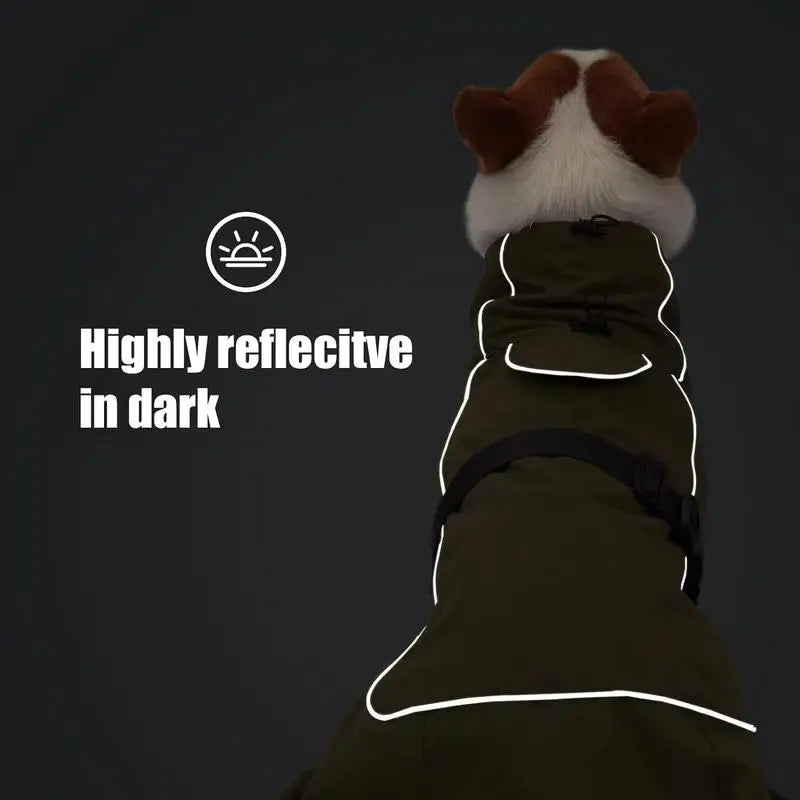 Waterproof Dog Winter Jacket, Reflective Windproof Warm Dog Jacket, Pet Supplies for Small Medium Large Dogs,the Warmest Gift fo