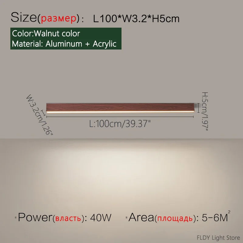 Minimalist living room lighting kitchen dining  bedroom dining room nordic modern aisle balcony strip light