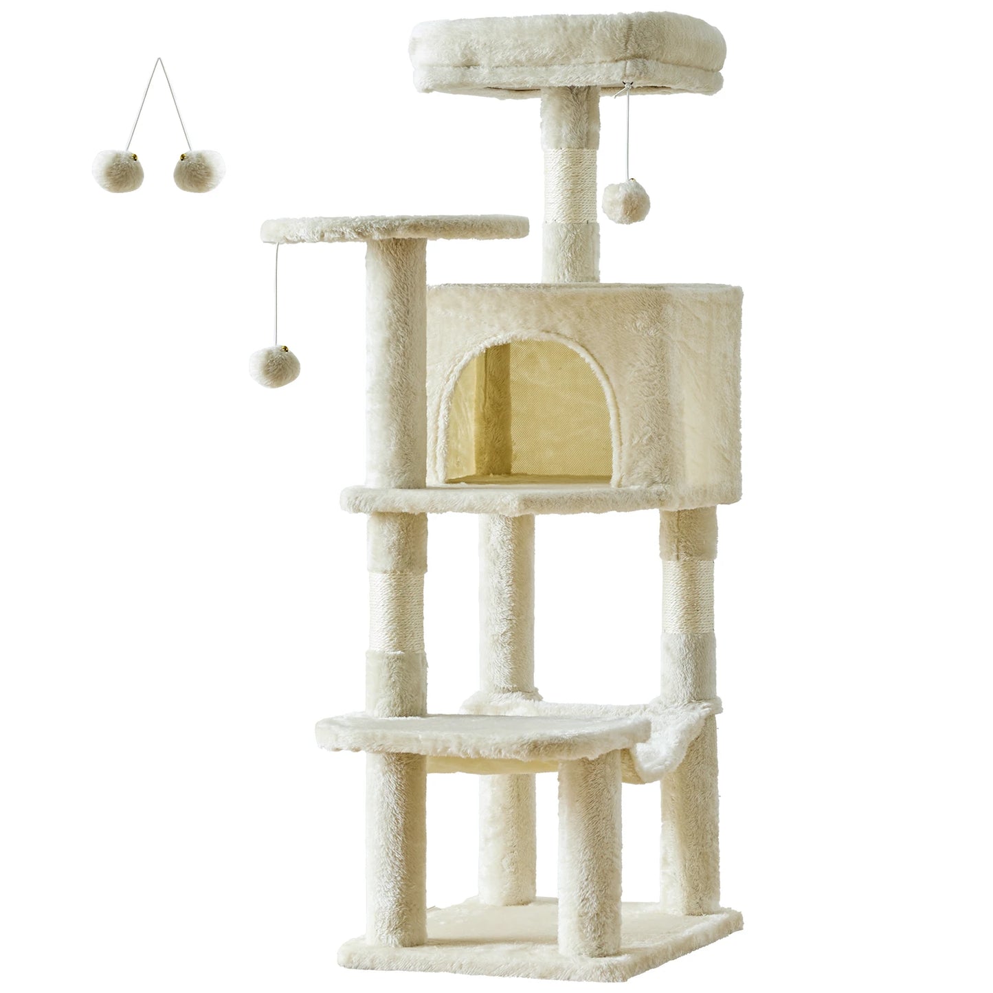 JHK Cat Tree For Multi Cat Indoor Climbing Tower Sisal