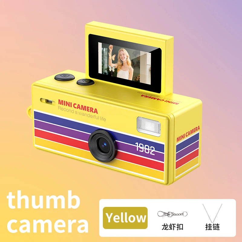 Magecam Thumb Keychain Camera 0.96inch Flip Screen Retro CCD Mini Digital Camera 720P Very Small Camcorder Video Recorder
