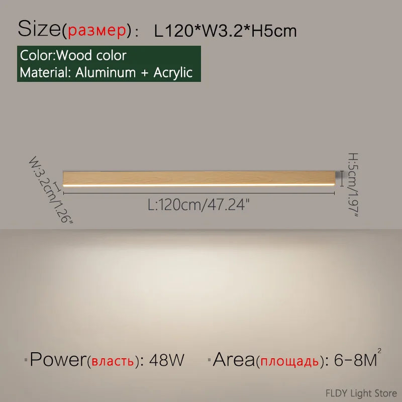 Minimalist living room lighting kitchen dining  bedroom dining room nordic modern aisle balcony strip light
