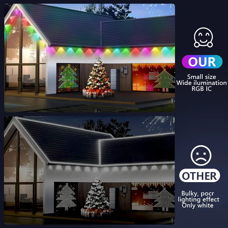 MIMIRGB Smart Outdoor Lights RGBIC With 75 Scene Modes LEDs