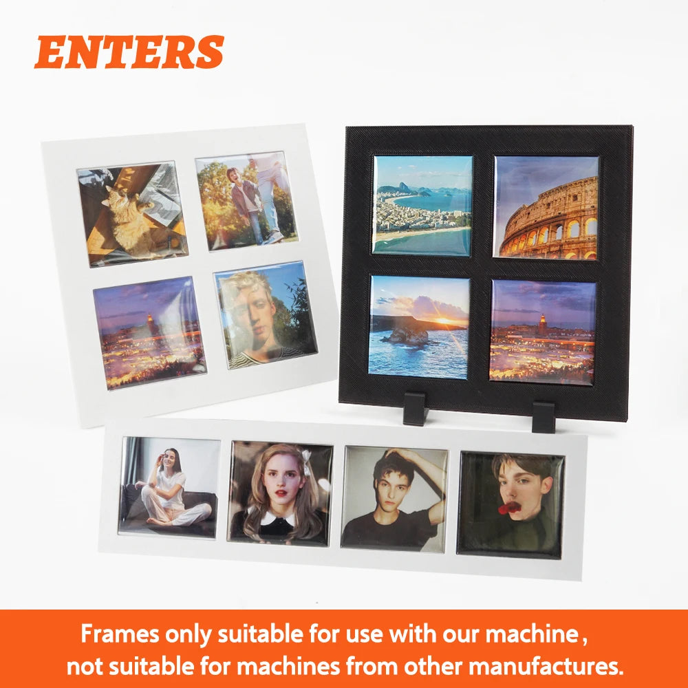 Premium Magnetic Refrigerator Photo Frames With Blank Insert