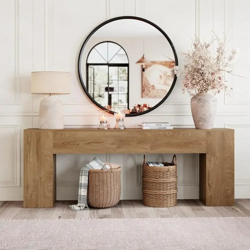 Long Entryway Table Sofa Console For Hallway And Living Room