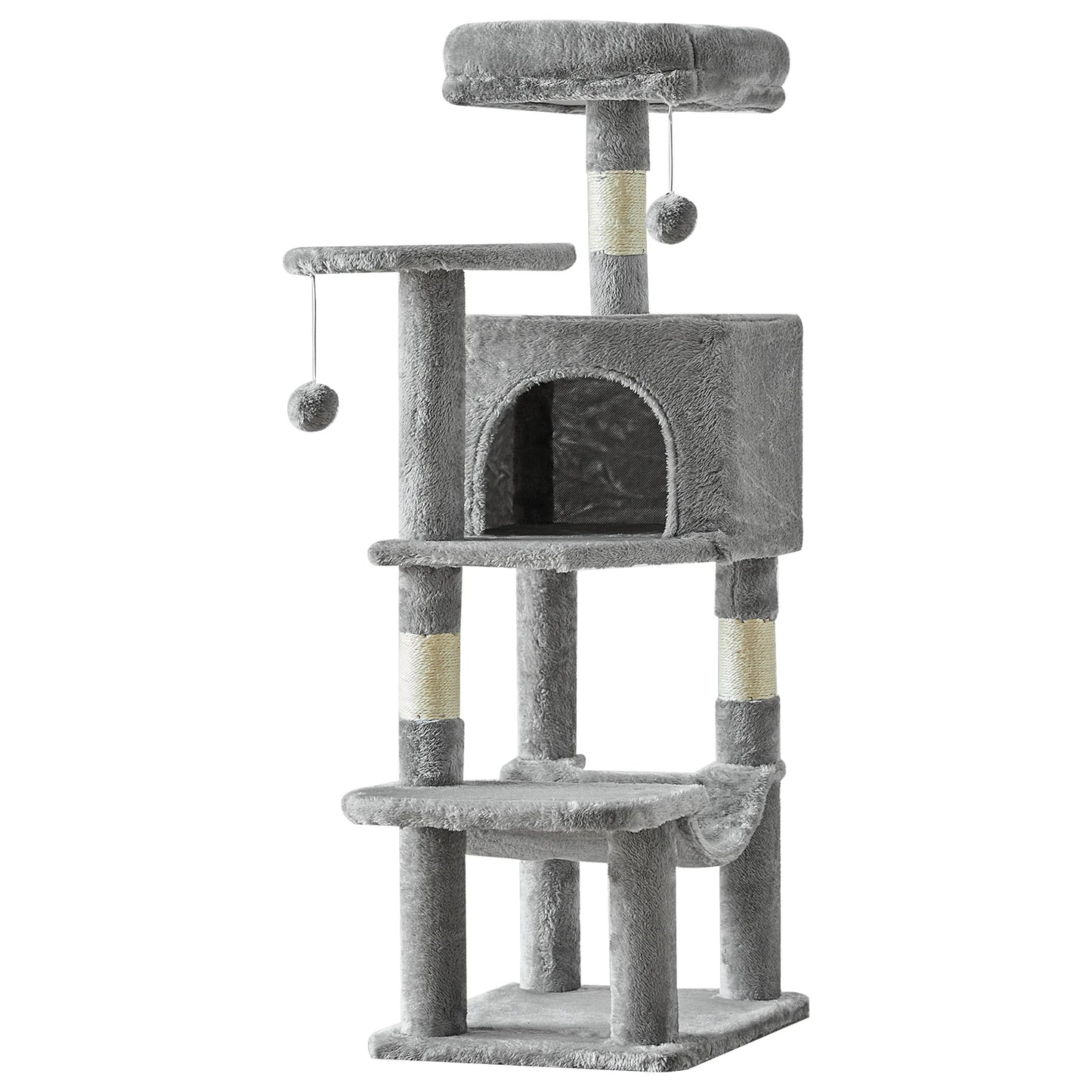 JHK Cat Tree For Multi Cat Indoor Climbing Tower Sisal