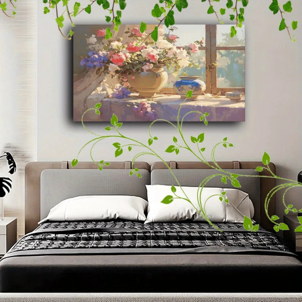 1.5 inch thick wood pine frame interior Art Mural Home decor Home decor mural, hallway home decor living room decor