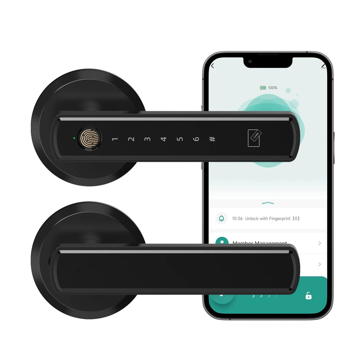 Viladepot Bluetooth Smart Door Lock With Fingerprint Keypad