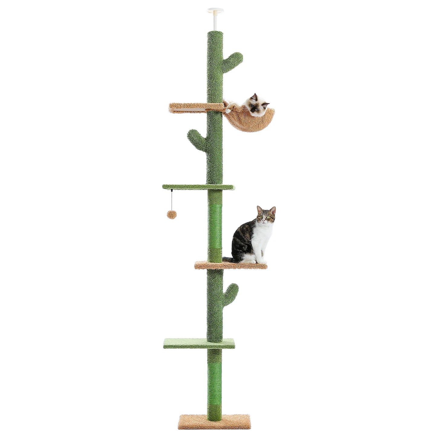 PAWZ Road 5-Tier Cat Tree Floor To Ceiling With Scratching