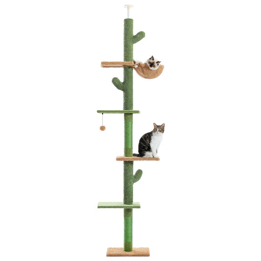 PAWZ Road 5-Tier Cat Tree Floor To Ceiling With Scratching