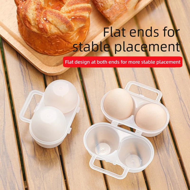 Shatter Resistant Egg Tray Boxs with Secure Lid, Perfect for Hiking, Emergency Prep and Refrigerator Storage at Home