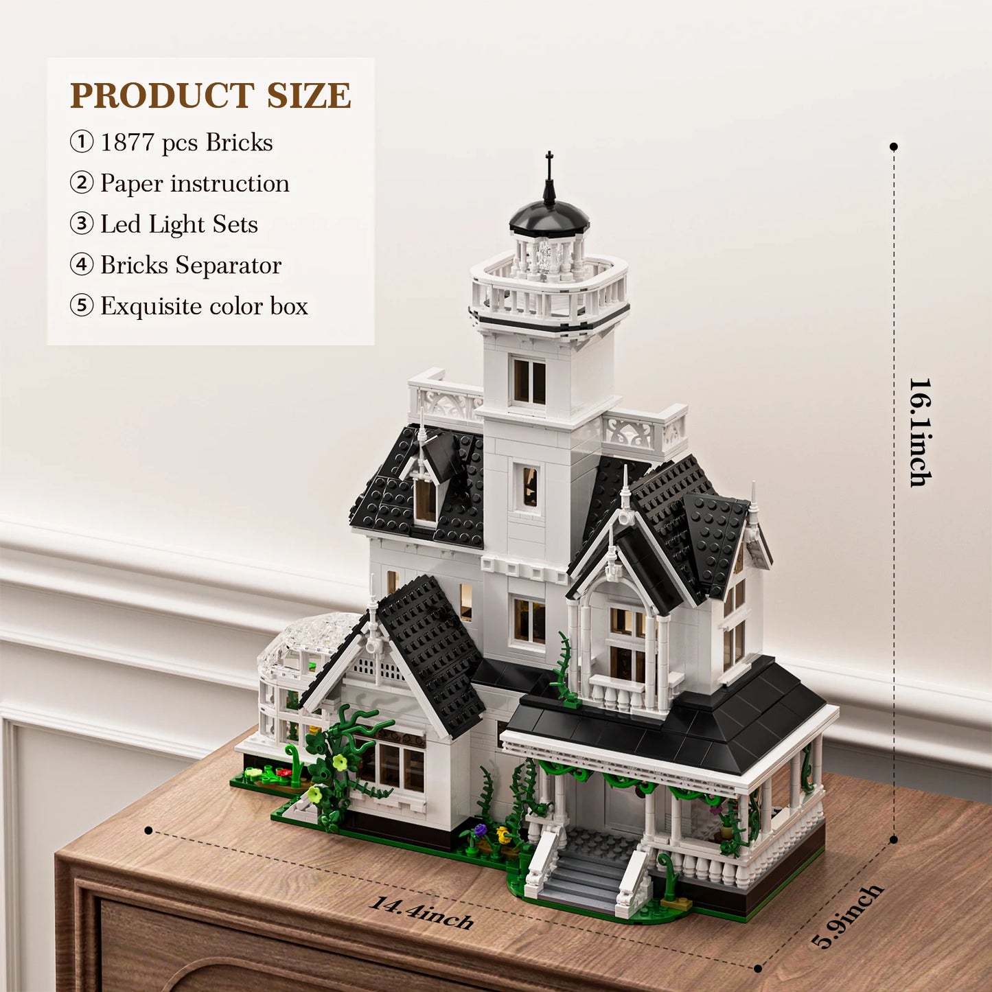 Magic House Building Set Owens House With LED Light Decor