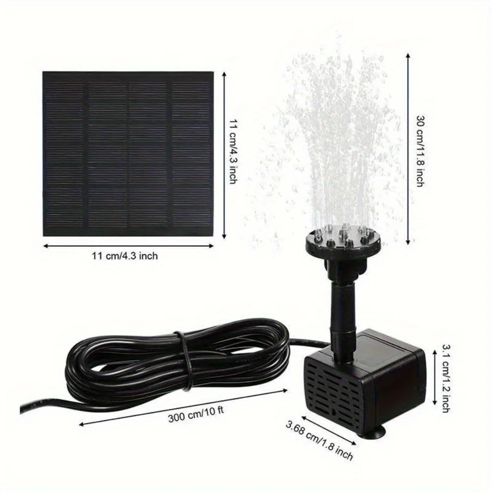 Solar Floating Fountain Pump With Six Nozzles