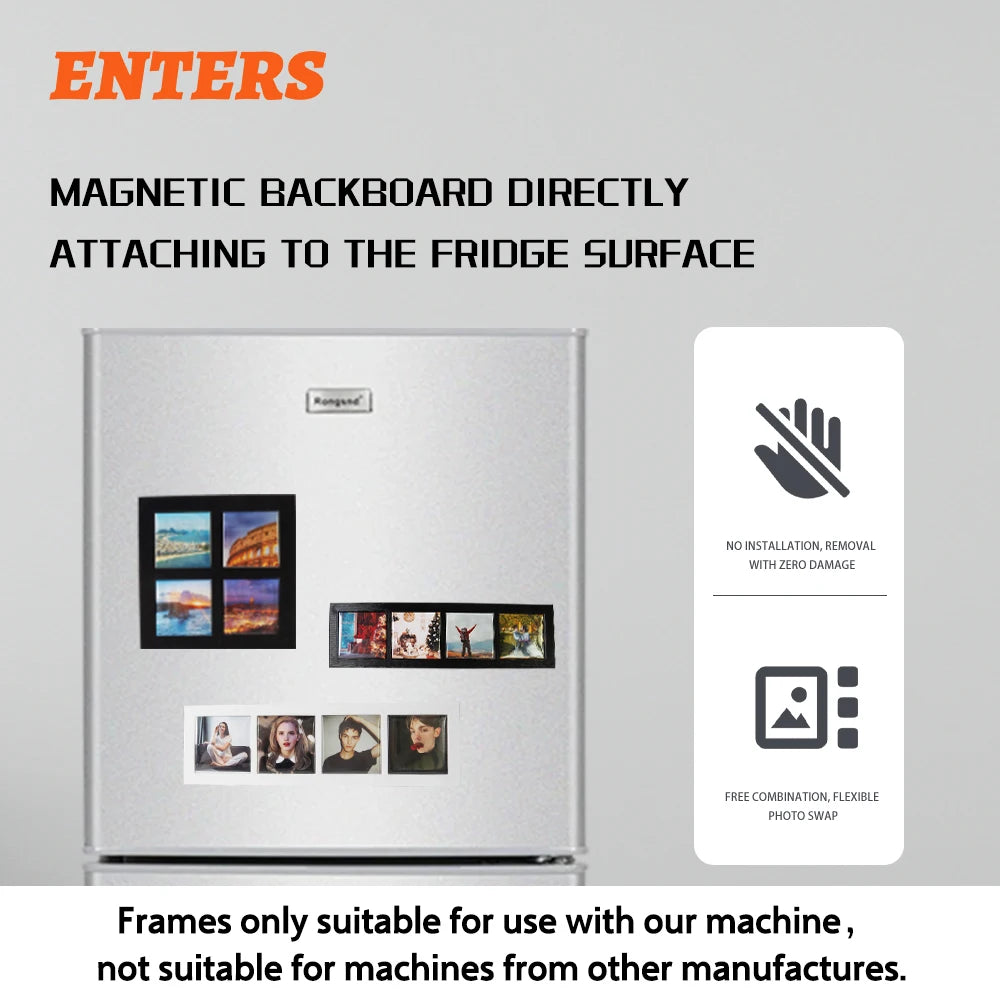 Premium Magnetic Refrigerator Photo Frames With Blank Insert