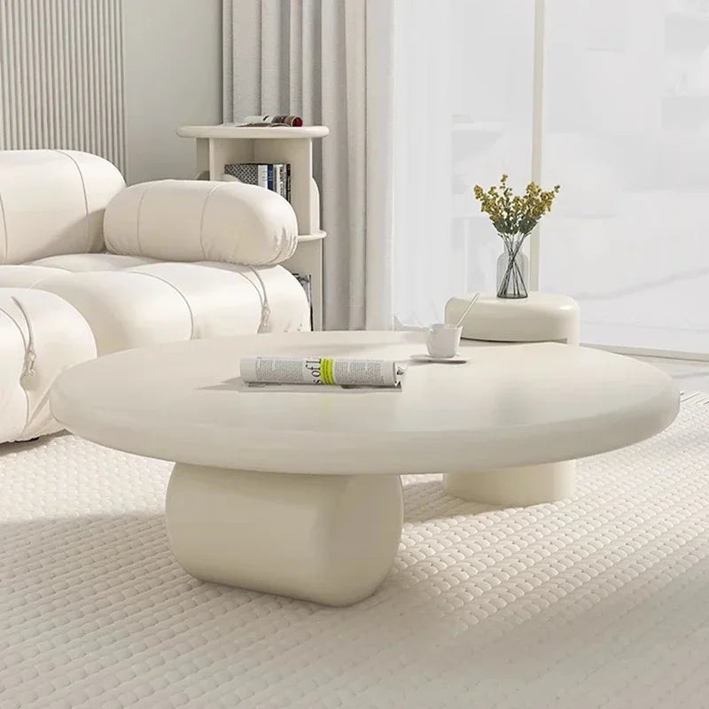 Modern Round Wood Coffee Table With Elegant Nordic Design