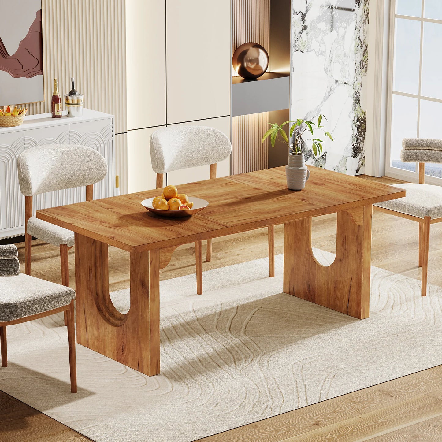 LITTLE TREE Modern Dining Table For Six To Eight People