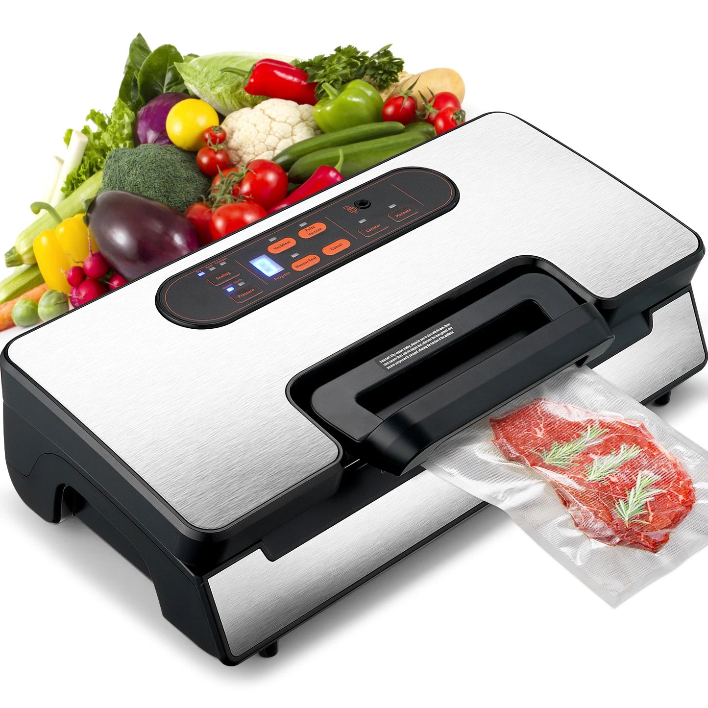 SucceBuy Vacuum Sealer 90Kpa 130W For Household Kitchen