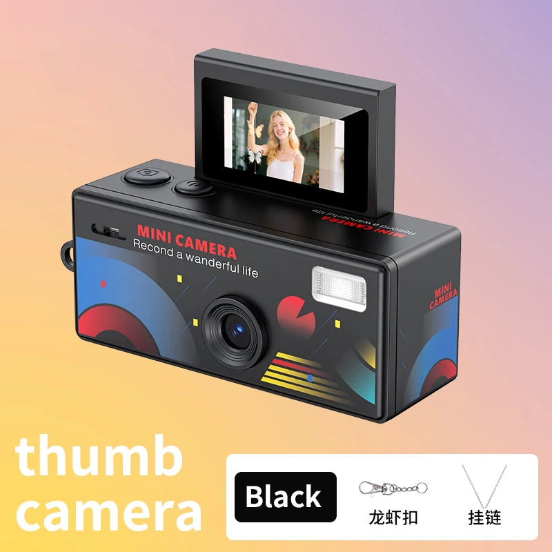 Magecam Thumb Keychain Camera 0.96inch Flip Screen Retro CCD Mini Digital Camera 720P Very Small Camcorder Video Recorder