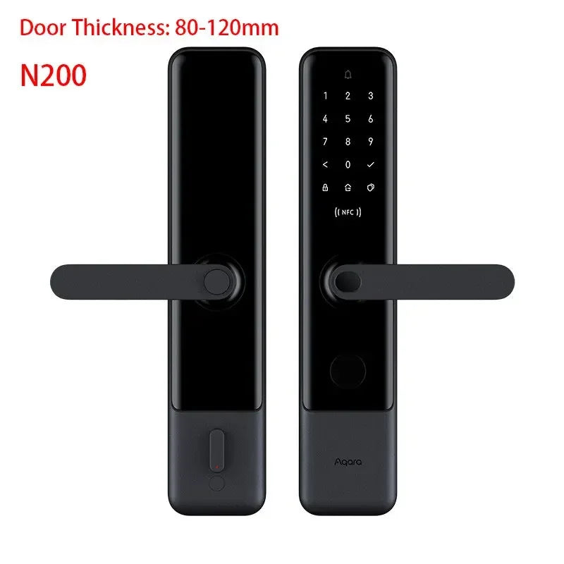 Aqara N200 Smart Door Lock Fingerprint Bluetooth Password NFC Unlock Smart Linkage With Doorbell Works With Mihome Apple HomeKit